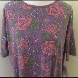 LuLaRoe
Irma Small Roses Pink Purple NWT